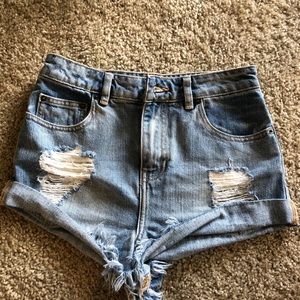 ASOS High waisted denim shorts (UK 8/US 4)
